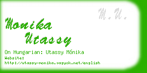 monika utassy business card